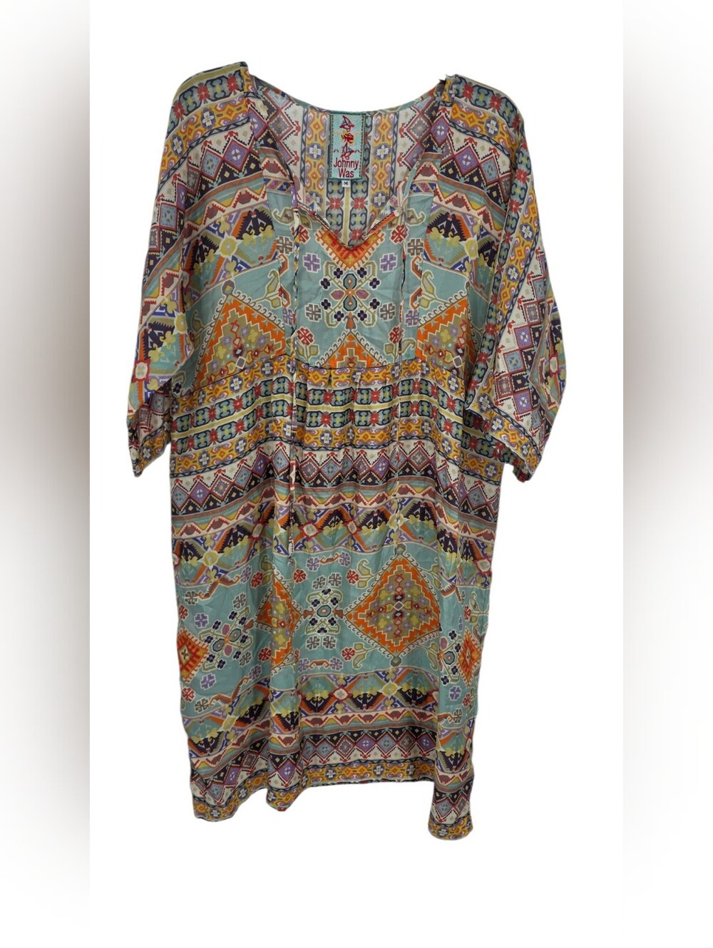 Johnny Was Silk Dress Medium